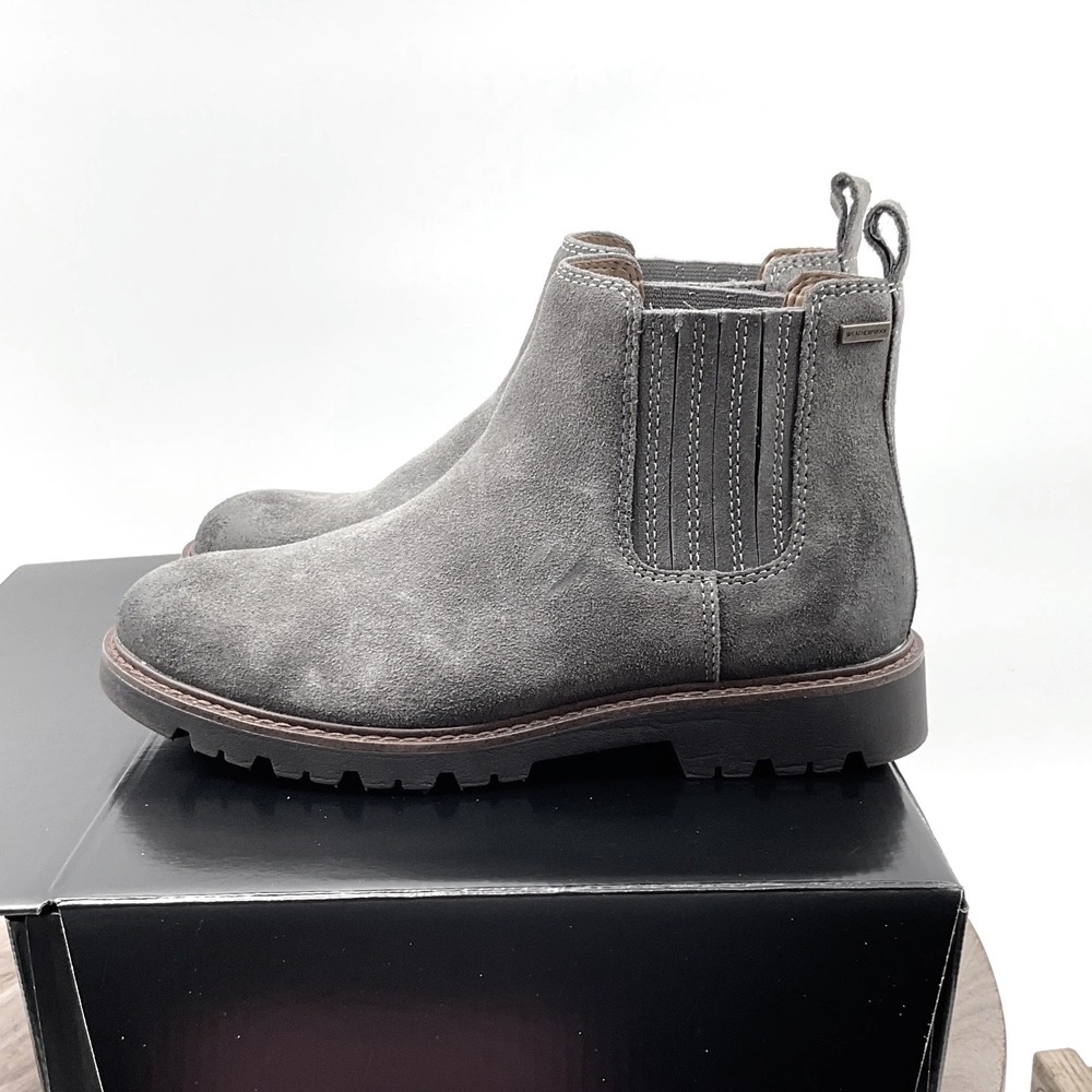Comfortiva Align Women Grey Suede Chelsea Boots Lug Sole Ankle CT0048228 Size 6M